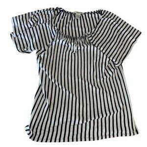 Black‎ And White Stripe Belah & Codey Top Size Large